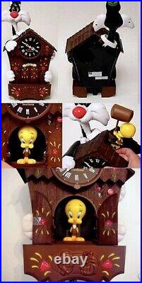 Looney Tunes Sylvester & Tweety Action, Talking & Music Cuckoo Clock 2000 Rare