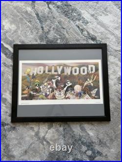 Looney Tunes Warner Bros. Lithograph Toons Go To Hollywood 2010 Coa Rare