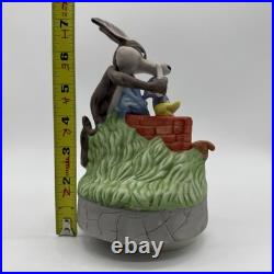 Looney Tunes Wile E. Coyote & Road Runner Ceramic Figure Music 1979 Rare VTG