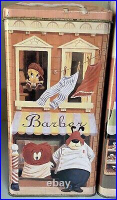Lot-3 Vintage Warner Bros Looney Tunes Collectible Pasta Tin Containers RARE