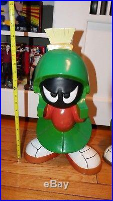 Lot of 4 Warner Bros. RARE Statues Marvin the Martian K-9 Pinky and Tweety 1998
