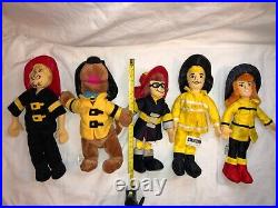 Lot of 5 Scooby-Doo Mystery Crew The Gang Fred Shaggy Daphne Velma Firemen RARE