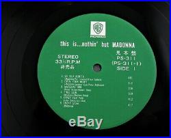MADONNA JAPAN PROMO 12'' VINYL THIS IS NOTHIN' BUT SAMPLE LP RECORD 1987 Rare NM