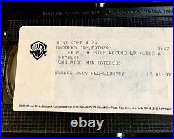 MADONNA Oh Father VHS NTSC DUB Warner Bros REC Library 1989 Rare