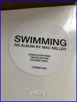 Mac Miller Swimming White Colored Vinyl 2 LP Record Urban Outfitters Rare