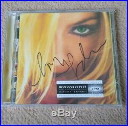 Madonna GHV2 Greatest Hits Volume 2 UK CD SIGNED/AUTOGRAPHED Rare REAL PROMO