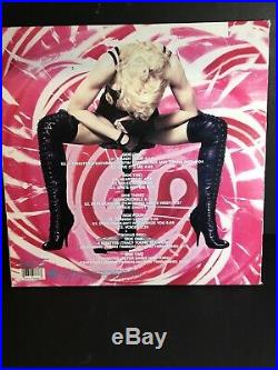 Madonna Hard Candy US 3 LP Vinyl Set Blue Pink Splatter Colored rare Record