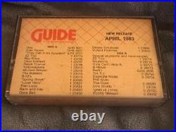 Madonna MISSPELLED PROMO CASSETTE TAPE GUIDE Warner Bros April 1983 RARE Madonna MISSPELLED PROMO CASSETTE TAPE GUIDE Warner Bros April 1983 RARE