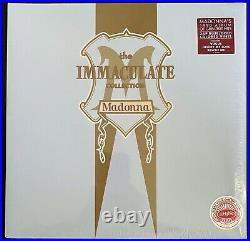 Madonna The Immaculate Collection Blue/Gold Colored Vinyl Double LP Rare OOP