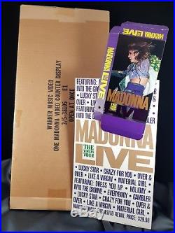 Madonna Virgin Tour Promo Counter Stand Display & Warner Bros Box Lot Rare