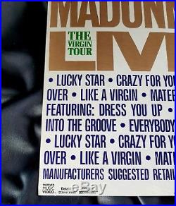 Madonna Virgin Tour Promo Counter Stand Display & Warner Bros Box Lot Rare
