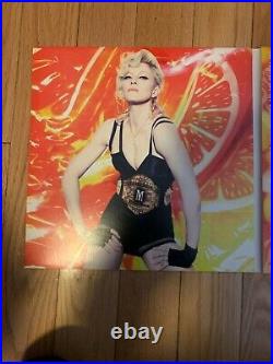 Madonna hard candy vinyl 3lp colored blue pink vinyl record set rare limited