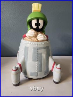 Marvin Martian Spaceship Cookie Jar 1998 In Box Rare! Vintage VTG