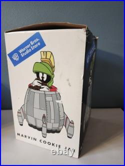 Marvin Martian Spaceship Cookie Jar 1998 In Box Rare! Vintage VTG