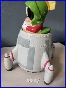 Marvin Martian Spaceship Cookie Jar 1998 In Box Rare! Vintage VTG