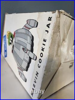 Marvin Martian Spaceship Cookie Jar 1998 In Box Rare! Vintage VTG