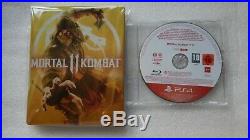 Mortal Kombat 11 PS4 PROMO Game + Mortal Kombat 11 Steelbook PlayStation 4 Rare