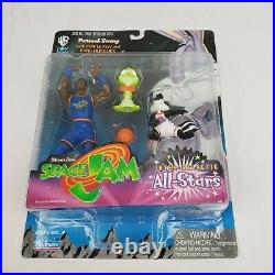 NEW IN BOX Space Jam Patrick Ewing With Pepe Le Pew and Bang Action Figure RARE