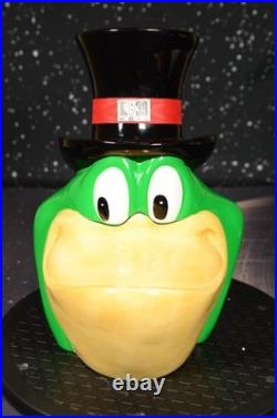 NEW Vintage Rare 1998 Warner Bros. Studio Store Michigan J. Frog Cookie Jar 1997