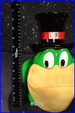 NEW Vintage Rare 1998 Warner Bros. Studio Store Michigan J. Frog Cookie Jar 1997