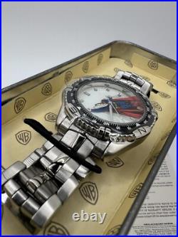 NEW WithBOX RARE Vintage 90's Fossil Superman Watch Warner Bros Limited Edition