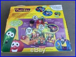 NIB Veggie Tales Larrymobile (Rare 1st ed.) converts to Plane, withLarryboy fig