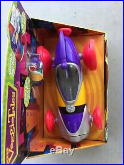 NIB Veggie Tales Larrymobile (Rare 1st ed.) converts to Plane, withLarryboy fig