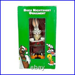 NOS Rare 1998 Bugs Bunny Nightshirt Warner Bros Looney Tunes Christmas Ornament