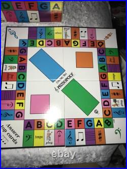 NOS Rare WARNER Bros MUSIC 19 MUSOPOLY Monopoly Style BOARD GAME Read Education