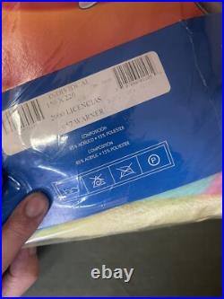 New Vintage 90's Warner Bros Official Looney Tunes Blanket 84x61 Novatex Rare