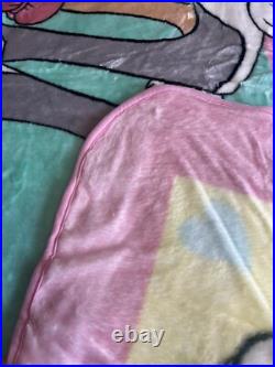 New Vintage 90's Warner Bros Official Looney Tunes Blanket 84x61 Novatex Rare