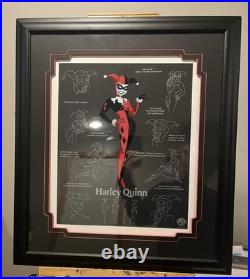 ORIGINAL WARNER BROS HARLEY QUINN model sheet Batman Animated Series Cel RARE