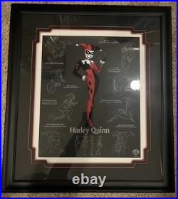 ORIGINAL WARNER BROS HARLEY QUINN model sheet Batman Animated Series Cel RARE