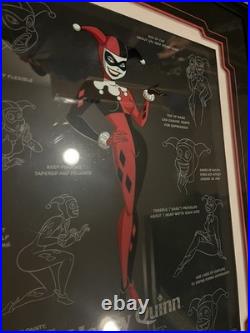 ORIGINAL WARNER BROS HARLEY QUINN model sheet Batman Animated Series Cel RARE