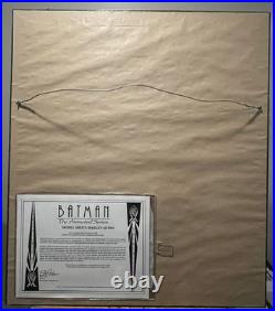 ORIGINAL WARNER BROS HARLEY QUINN model sheet Batman Animated Series Cel RARE