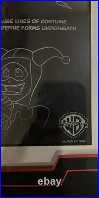 ORIGINAL WARNER BROS HARLEY QUINN model sheet Batman Animated Series Cel RARE