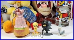 Old Rare Vintage Warner Brothers Lot Batman Looney Tunes Plush The Wizard Of Oz