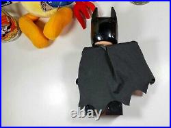 Old Rare Vintage Warner Brothers Lot Batman Looney Tunes Plush The Wizard Of Oz