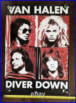 Original 1982 Van Halen Diver Down Promo Poster 24 X 35 Warner Bros Rare