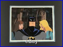 Original 1992 Batman The Animated Series Production Cel with Warner Bros COA Rare