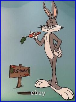 Original WARNER Bros. Bugs Bunny Chuck Jones Sericel Cel Cell SCARCE & Rare HUGE