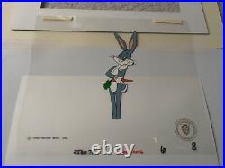 Original WARNER Bros. Bugs Bunny with Carrot? Chuck Jones Cel Cell SCARCE & Rare