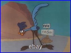 Original WARNER Bros Roadrunner FREE Bird SeedProduction Cel Cell Scarce RARE