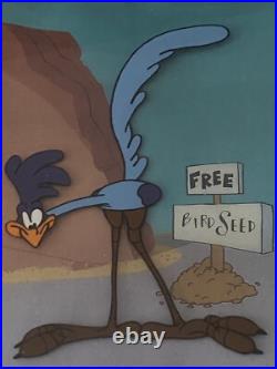 Original WARNER Bros Roadrunner FREE Bird SeedProduction Cel Cell Scarce RARE