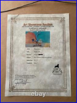 Original WARNER Bros Roadrunner FREE Bird SeedProduction Cel Cell Scarce RARE