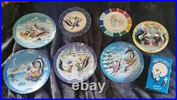 PEPE LE PEW Plate lot 7 rare collectible 3D vintage vhs