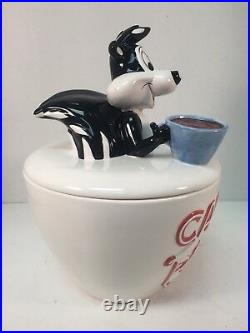 Pepe Le Pew Cookie Jar Caffe Cup Mug Looney Tunes Ceramic Warner Bros 1995 Rare