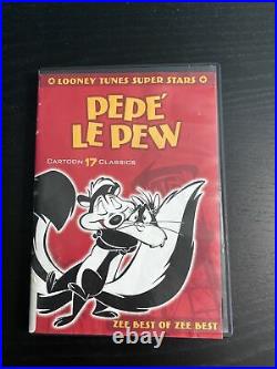 Pepe Le Pew LooneyTunes DISCONTINUED Super Stars DVD, RARE 17 Episodes