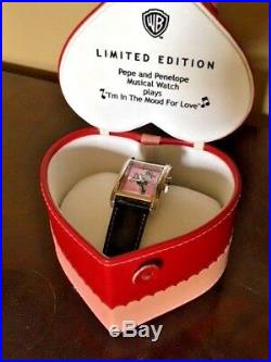Pepe Le Pew & Penelope, Rare Musical Warner Bros IB Limited Edition Watch