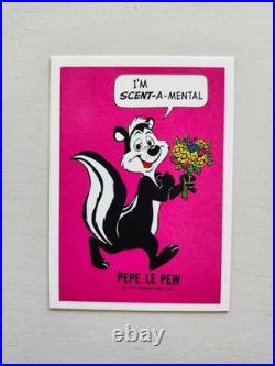 Pepe Le Pew RARE Vintage 1974 Wonder Bread Card Looney Tunes Warner Bros FUN